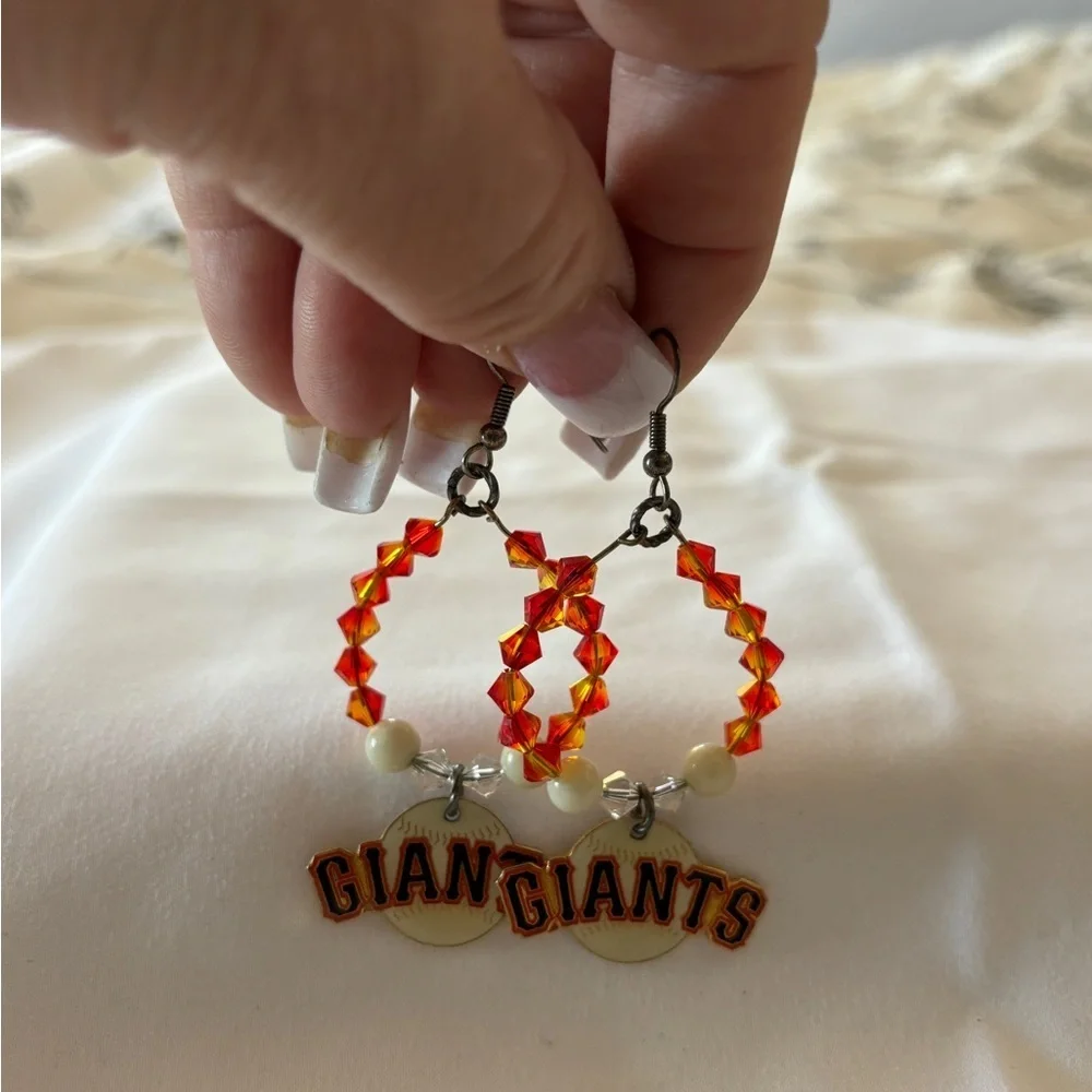 Swarovski‎ Crystal San Francisco Giants Earrings